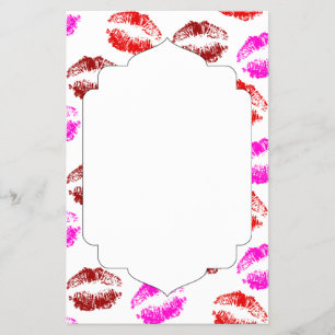 Prospectus 14 Cm X 21,6 Cm Symbole des lèvres de bisou doux