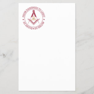 Prospectus 14 Cm X 21,6 Cm Symbole franc-maçonnerie