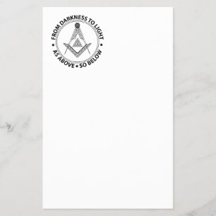 Prospectus 14 Cm X 21,6 Cm Symbole franc-maçonnerie