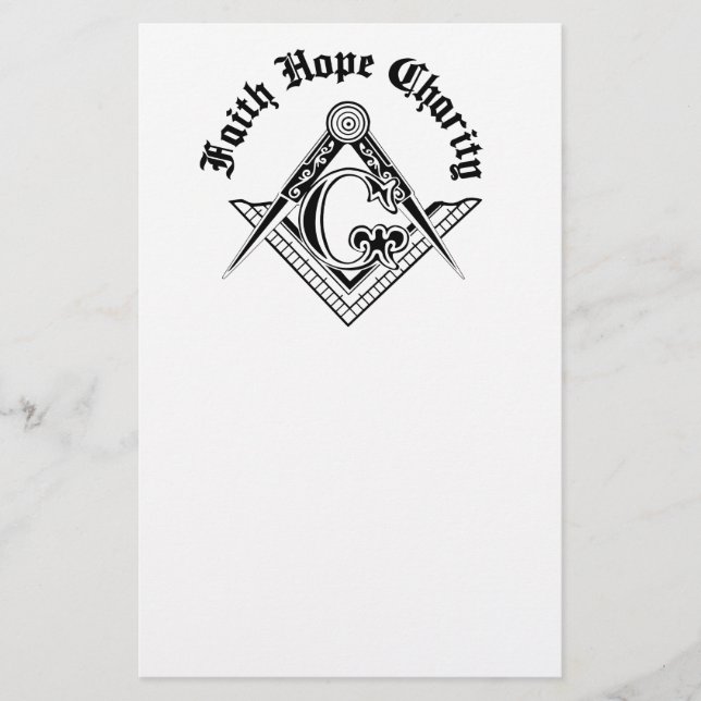 Prospectus 14 Cm X 21,6 Cm Symbole franc-maçonnerie (Devant)