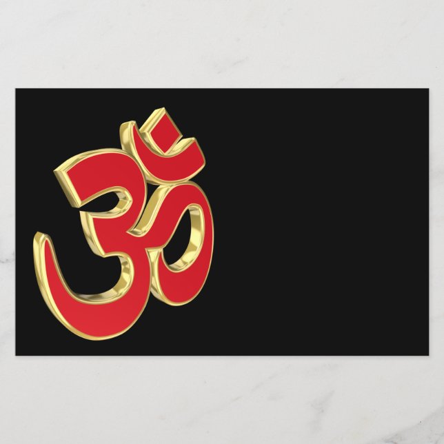 Prospectus 14 Cm X 21,6 Cm symbole Om (Devant)