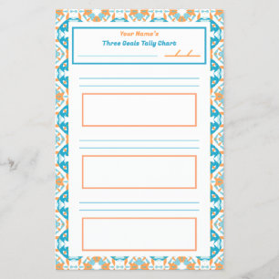 Prospectus 14 Cm X 21,6 Cm Tally Chart Fridge pour la fille de TDA Objectif H