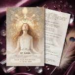Prospectus 14 Cm X 21,6 Cm Tarot Mystique Femme Oeil Lune Or<br><div class="desc">Faites la promotion de vos services holistiques grâce à cet élégant Flyer d'affaires Tarot et Spirituelle, conçu pour les professionnels dans les domaines de la lecture Tarot, de l'accompagnement spirituel, de l'enseignement du yoga, de la méditation et de la guérison holistique. Doté d'un design céleste mystique aux accents dorés, ce...</div>