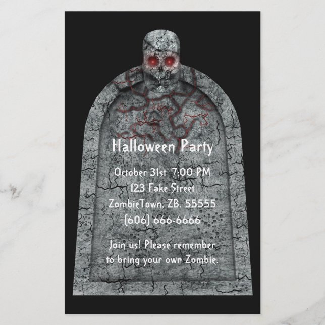 Prospectus 14 Cm X 21,6 Cm Tombstone - Halloween Flyer (Devant)