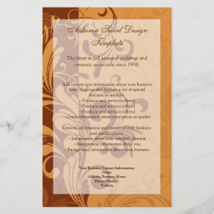 Prospectus 14 Cm X 21,6 Cm Tourbillon d'automne doré