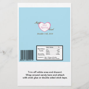 Prospectus 14 Cm X 21,6 Cm Tout juste mariés Voiture de mariage Emballage pou