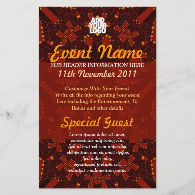 Prospectus 14 Cm X 21,6 Cm Tribal Earth Event Flyer (Devant)