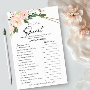 Prospectus 14 Cm X 21,6 Cm Trouvez le jeu de fleurs de la mariée Flyer