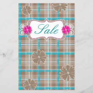 Prospectus 14 Cm X 21,6 Cm Vente de printemps Plaid Circulaire Fleurs marguer