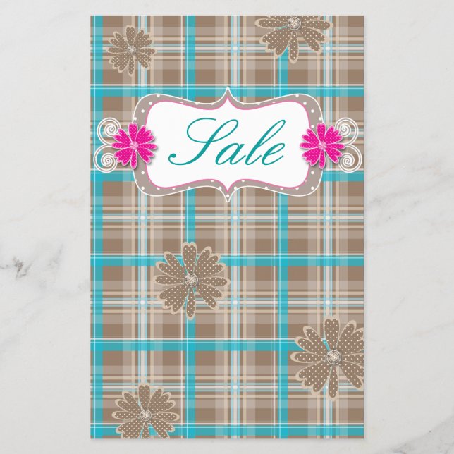 Prospectus 14 Cm X 21,6 Cm Vente de printemps Plaid Circulaire Fleurs marguer (Devant)