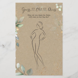 Prospectus 14 Cm X 21,6 Cm Verdure Devine La Fête des mariées Robe Jeu