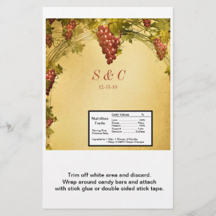 Prospectus 14 Cm X 21,6 Cm Vignoble Mariage Large Hershey's Wrapper