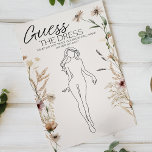 Prospectus 14 Cm X 21,6 Cm Vintage minuscule Floral Bridal Game Guess Dress<br><div class="desc">Devinez le jeu de douche nuptiale habillée. Donnez à chaque invité une carte et demandez-lui de deviner dessiner ce qu'ils pensent que la future mariée portera le jour de son mariage. Petite floraison collection vintage. Aquarelle botanique, tendres et fleurs d'aquarelle absolument minuscules. Les articles correspondants pour compléter votre collection d'événements...</div>