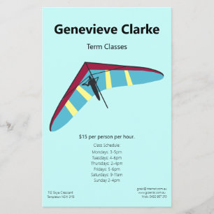 Prospectus 14 Cm X 21,6 Cm Vol en Planeur