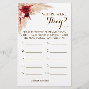 Prospectus 14 Cm X 21,6 Cm Where were They? Pampas Grass Game Card
