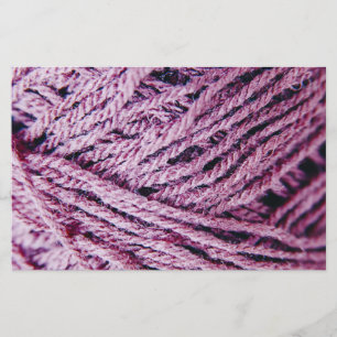 Prospectus 14 Cm X 21,6 Cm Yarn threads close-up photo custom
