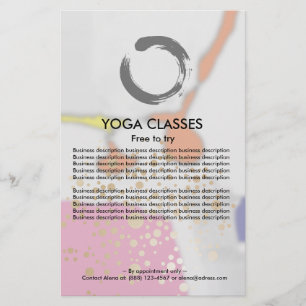 Prospectus 14 Cm X 21,6 Cm Yoga Classes Circulaire