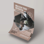 Prospectus 14 Cm X 21,6 Cm Yoga Classes Neutral Beige Photo Personal Trainer<br><div class="desc">Faites la promotion de vos services de formateur ou de cours d'entraînement grâce à ce design moderne Fitness Flyer. Doté d'un design beige neutre et élégant, avec espace pour une photo, votre logo, votre ligne ou titre de marque, le texte personnalisé ainsi qu'une offre promotionnelle. Vous pouvez éditer tous les...</div>