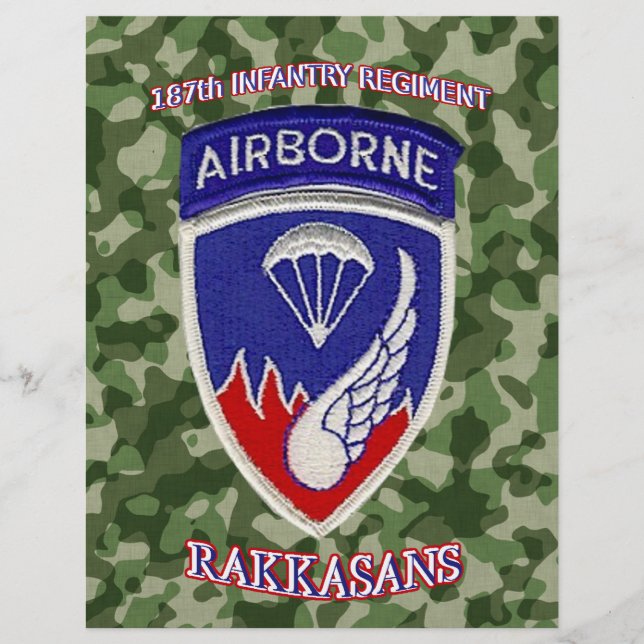 Prospectus 21,6 Cm X 24,94 Cm 187e régiment d'infanterie (Devant)