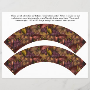 Prospectus 21,6 Cm X 24,94 Cm 2 feuilles d'automne personnaliser emballages de c