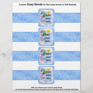 Prospectus 21,6 Cm X 24,94 Cm 4 par feuille Bandes savonneuses Bandes Papier Ble