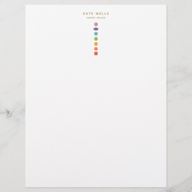 Prospectus 21,6 Cm X 24,94 Cm 7 Chakras Kundalini Guérisseur (Devant)