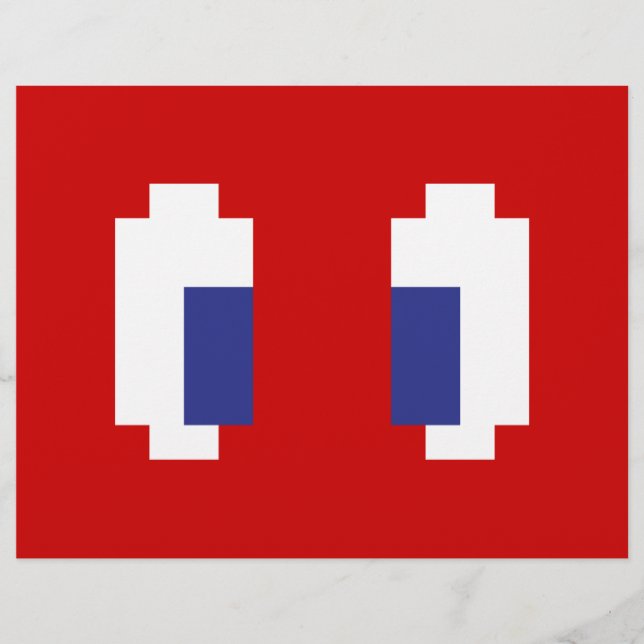 Prospectus 21,6 Cm X 24,94 Cm 8 bits Pixel Manga Eyes (Devant)