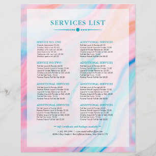 Prospectus 21,6 Cm X 24,94 Cm Abstrait coloré et arrière - plan à agate