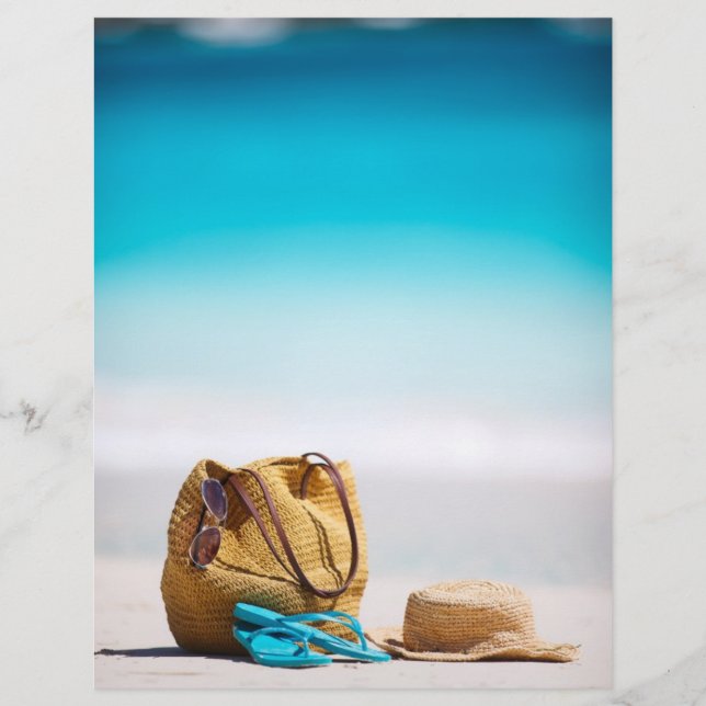 Prospectus 21,6 Cm X 24,94 Cm Accessoires de plage (Devant)