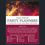 Prospectus 21,6 Cm X 24,94 Cm Affichage Firework, Planificateur d'événements de<br><div class="desc">Firework Display,  Party Event Planner Publicité Flyer par The Carte de visite Store.</div>