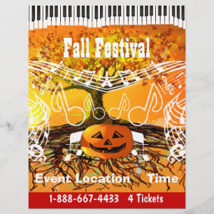 Prospectus 21,6 Cm X 24,94 Cm Affiche de l'événement de la fête d'Halloween ou d