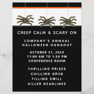 Prospectus 21,6 Cm X 24,94 Cm Affiche de l'événement Halloween