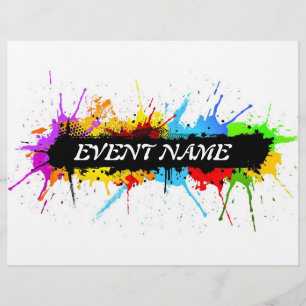 Prospectus 21,6 Cm X 24,94 Cm Affiche de soirée grunge