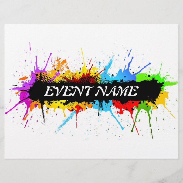 Prospectus 21,6 Cm X 24,94 Cm Affiche de soirée grunge (Devant)