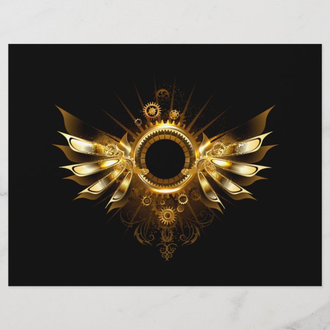 Prospectus 21,6 Cm X 24,94 Cm Ailes de Steampunk (Devant)