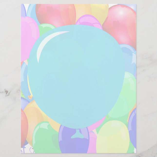 Prospectus 21,6 Cm X 24,94 Cm Ajouter du texte au ballon (Devant)