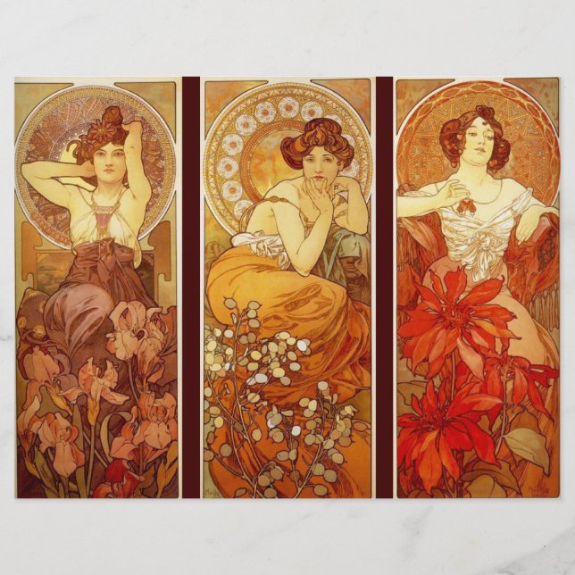 Prospectus 21,6 Cm X 24,94 Cm Alphonse Mucha (Devant)