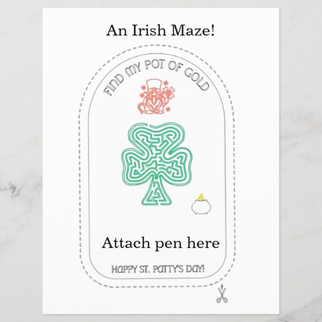 Prospectus 21,6 Cm X 24,94 Cm An Irish maze! (Devant)