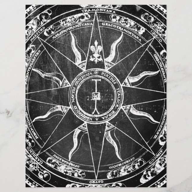 Prospectus 21,6 Cm X 24,94 Cm Ancien Rose Compass (Devant)