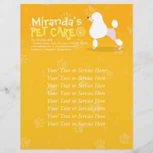 Prospectus 21,6 Cm X 24,94 Cm Animaux de compagnie assis adorable dessin de chie