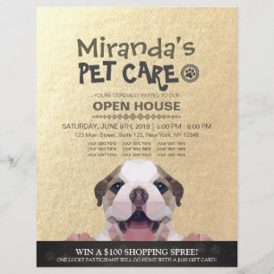 Prospectus 21,6 Cm X 24,94 Cm Animaux de compagnie Grooming Shop Animaux de comp