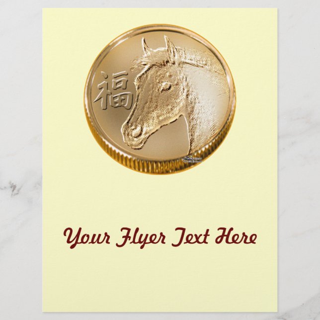 Prospectus 21,6 Cm X 24,94 Cm Année du cheval (Devant)