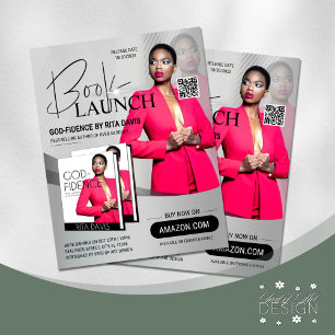 Prospectus 21,6 Cm X 24,94 Cm Annonce de lancement du livre professionnel Black