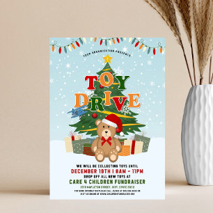 Prospectus 21,6 Cm X 24,94 Cm Arbre de dons de jouets de Noël et ours en peluche