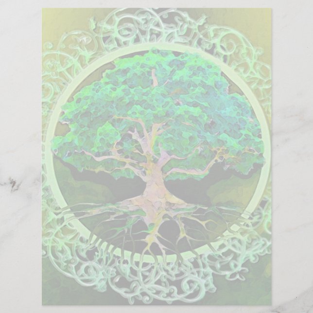 Prospectus 21,6 Cm X 24,94 Cm Arbre de vie Santé et prospérité (Devant)