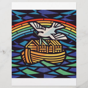 Prospectus 21,6 Cm X 24,94 Cm Arche de Noé avec Saint-Esprit