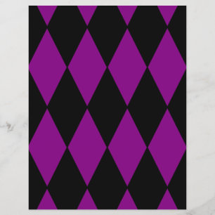 Prospectus 21,6 Cm X 24,94 Cm arléquin noir pourpre