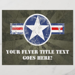 Prospectus 21,6 Cm X 24,94 Cm Armée Air Corps Vintage