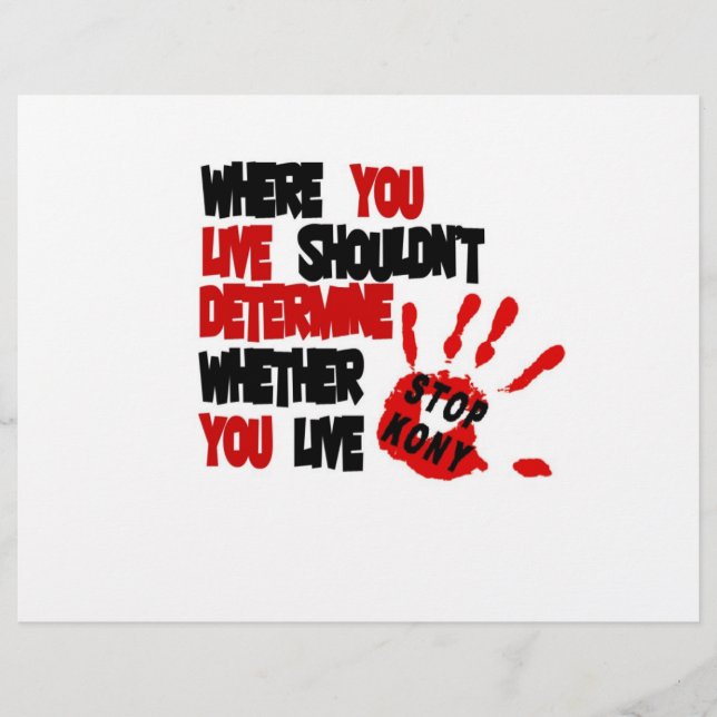 PROSPECTUS 21,6 CM X 24,94 CM ARRÊTER KONY 2012 (Devant)