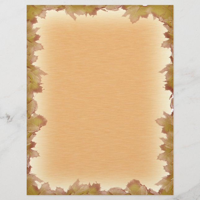 Prospectus 21,6 Cm X 24,94 Cm Arrière - plan Automne (Devant)